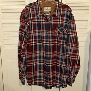 Legendary Whitetails Men's Buck Camp plaid  Flannel Shirt size XL